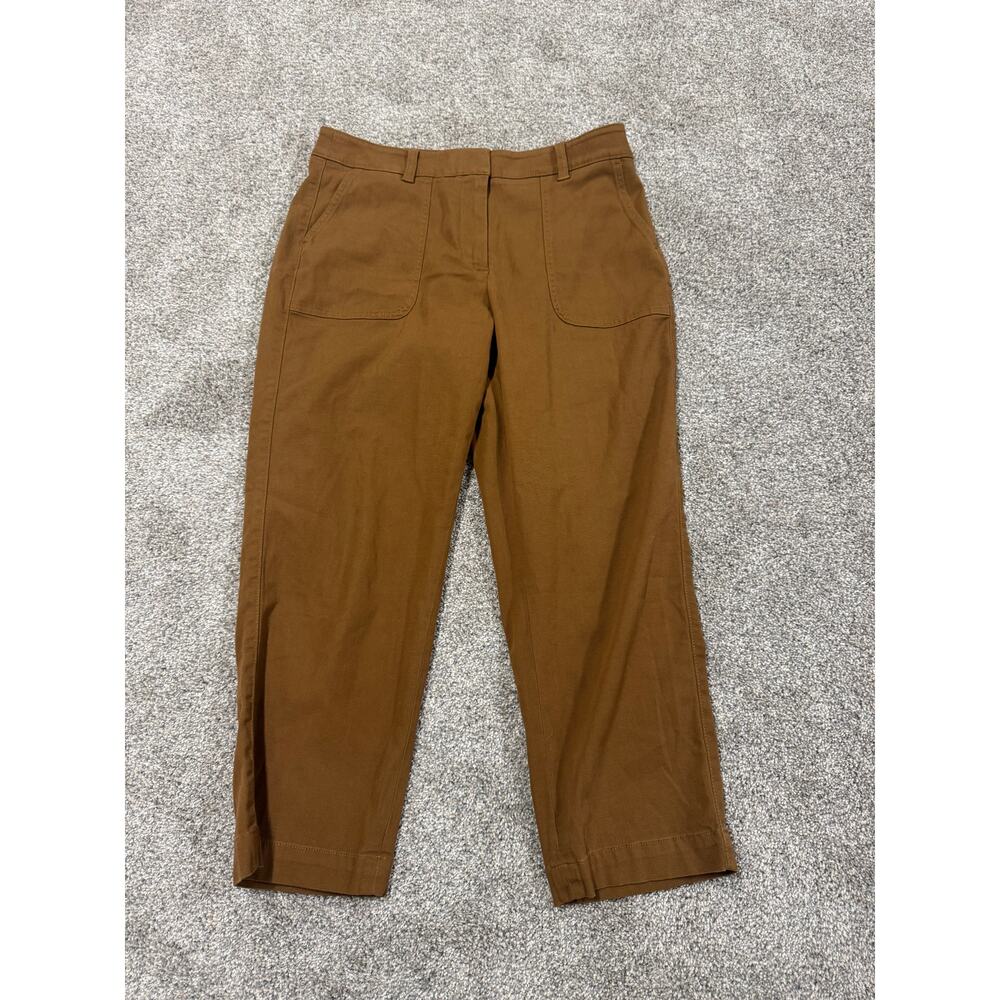 Talbots Women's Cropped Straight Leg Caramel Brown Pants - Picture 2 of 5